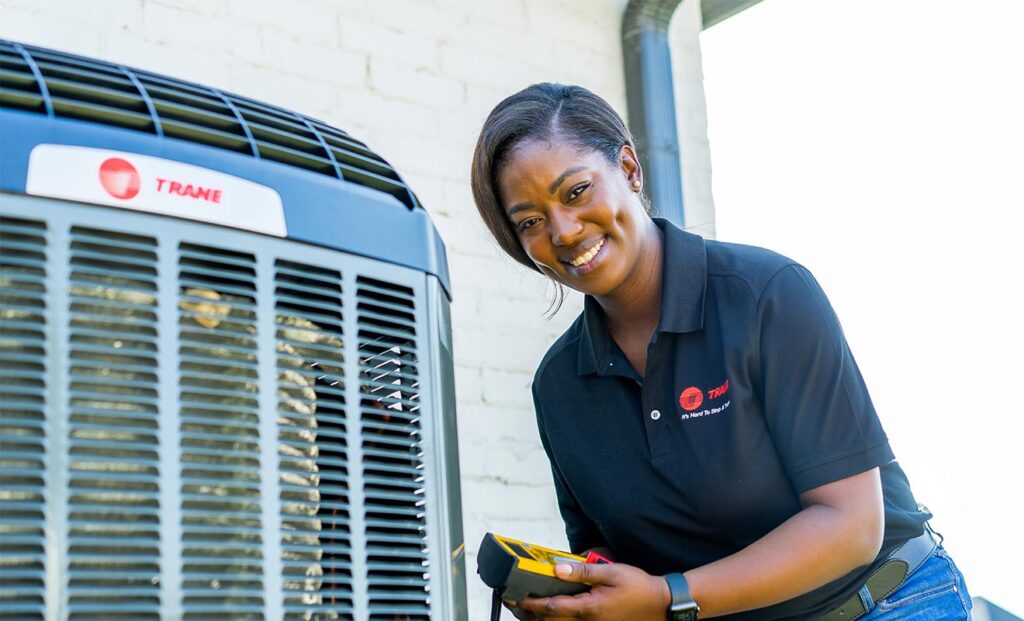 trane rep with trane heat pump